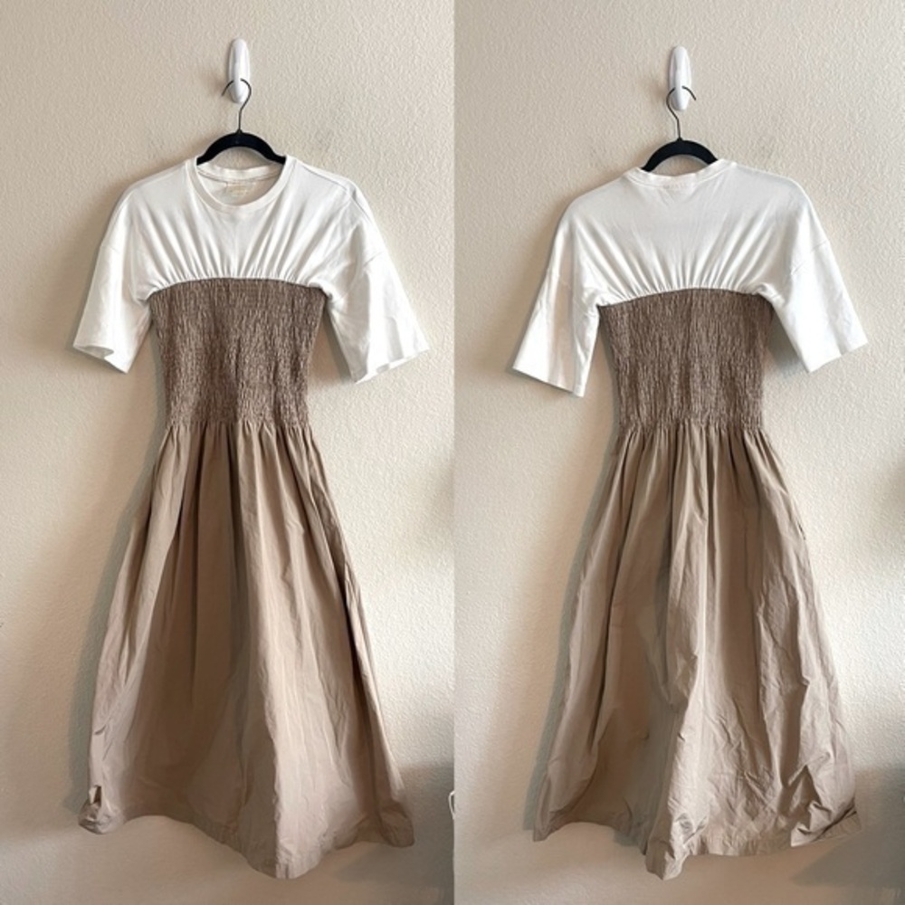 Anthropologie Maeve The Lilou Twofer Midi Dress Cottagecore Womens Size XS